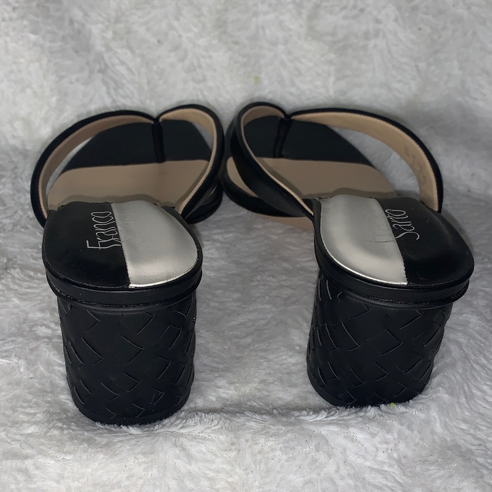 NWOT Franco Sarto Black Strappy Heels - Picture 4 of 7